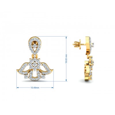 Fiza Diamond Dangle Earrings